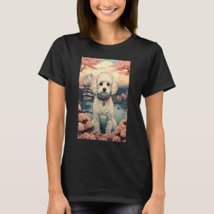 T-shirt Chien Maltipoo Esthétique Japonais Ukiyo e 4