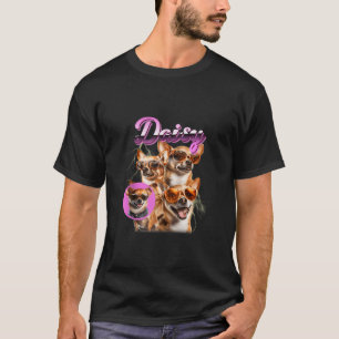 T-shirt Chien Maman Amoureux des chiens Daisy 90s Bootleg 