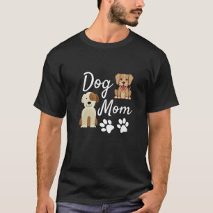 T-shirt Chien Maman Design - Cadeau Pour Maman - Cute Chie