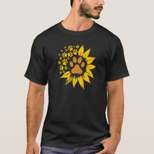 T-shirt Chien Maman Papa Tournesol Pawprints