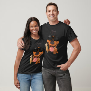 T-shirt chien manger glace