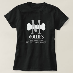 T-shirt Chien marche & animal de compagnie services assis