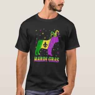 T-shirt Chien Mardi Gras Carnaval de Chien à Chien à Chien