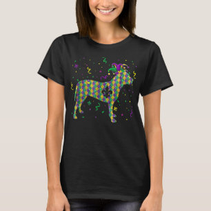 T-shirt Chien Mardi Gras Tenue Pitbull Puppy Lover Hommes 