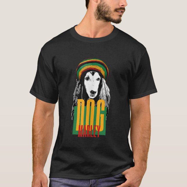 T-shirt Chien Marley Aimer les chiens et Bob Great pour Re (Devant)
