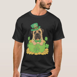 T-shirt Chien Mastiff Anglais St. Patricku2019s Jour Irlan