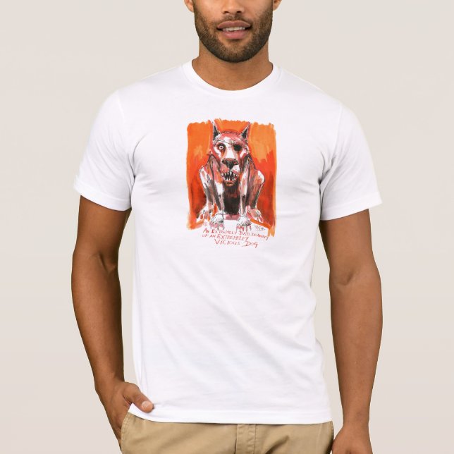 T-shirt Chien méchant par Ian Miller (Devant)