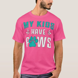 T-shirt Chien Mes enfants ont des chiens Chiens Chien Chie