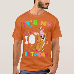 T-shirt Chien mignon C'est mon 18e anniversaire