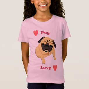 T-Shirt Chien mignon d'amour de carlin