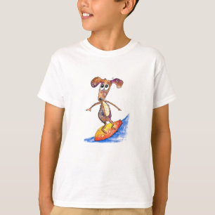 T-shirt Chien mignon Whimsical sur Surboard