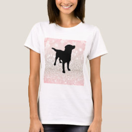 T-shirt Chien noir étincelant