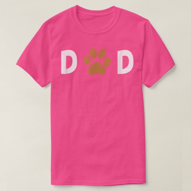 T-shirt Chien Papa Chat Papa Papa Papa Pet Fête des pères  (Design devant)