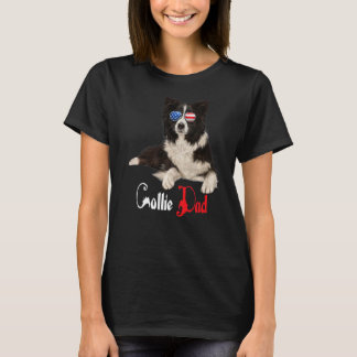 T-shirt Chien Papa Chiot Papa Collie