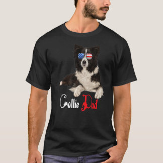 T-shirt Chien Papa Chiot Papa Collie