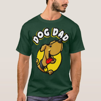 T-shirt Chien Papa Drôle Chien Drôle Adulte Dogue Dos Dade