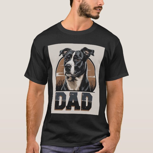T-shirt Chien Papa Pride - Bold Canine Hommage Art (Devant)