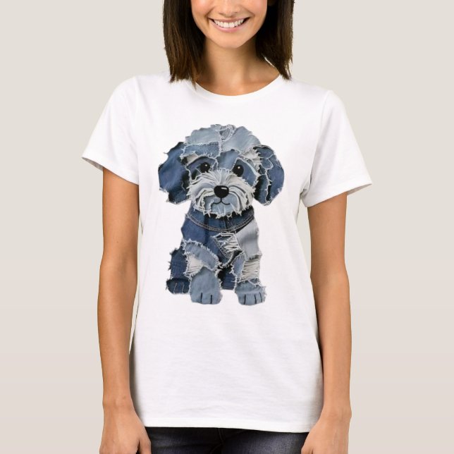T-shirt Chien Patchwork (Devant)