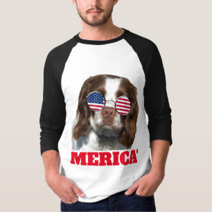 T-shirt Chien Patriotique