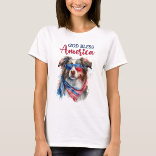 T-shirt Chien Patriotique - Berger Australien