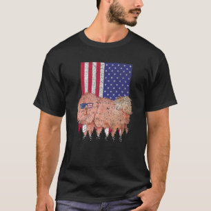 T-shirt Chien patriotique tibétain Mastiff USA Pride Ameri