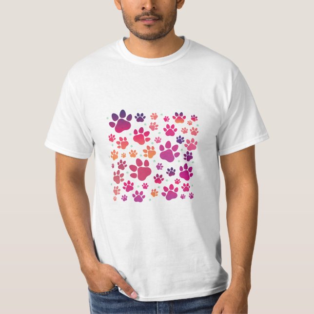 T-shirt Chien Paw coloré (Devant)