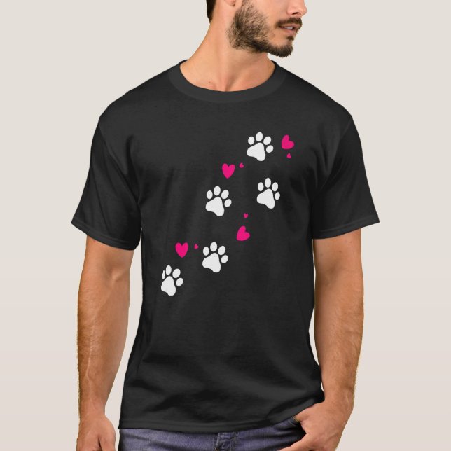 T-shirt Chien Paws Graphiste Chien Propriétaire Animaux de (Devant)