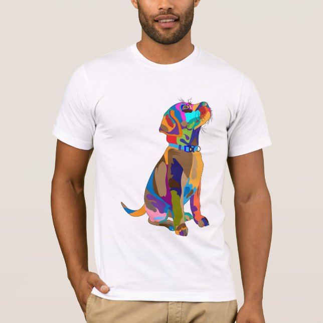 T-Shirt Chien Personnalisé Pour L'Homme (Devant)