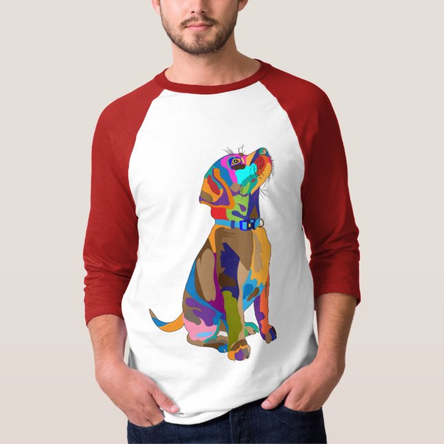 T-Shirt Chien Personnalisé Pour L'Homme (Devant)