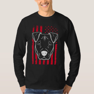 T-shirt Chien Pitbull Us drapeau américain 4