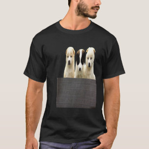 T-shirt Chien Pocket Cute Chien Carlin Adorable Chiens Pup