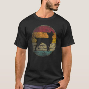 T-shirt Chien Podengo portugais Vintage détendu Rétro L