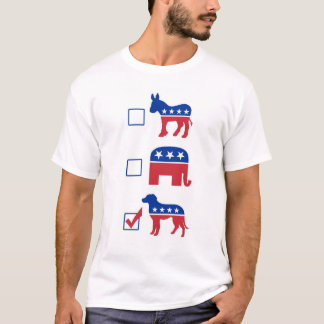 T-shirt Chien politique de vote d'animal familier