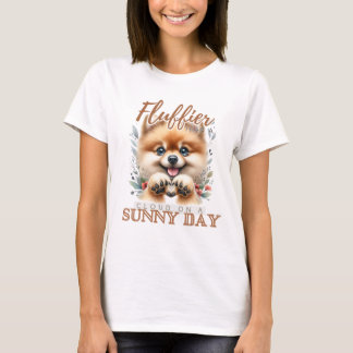 T-SHIRT CHIEN POMERANIEN ROUGE DÉCLARÉ