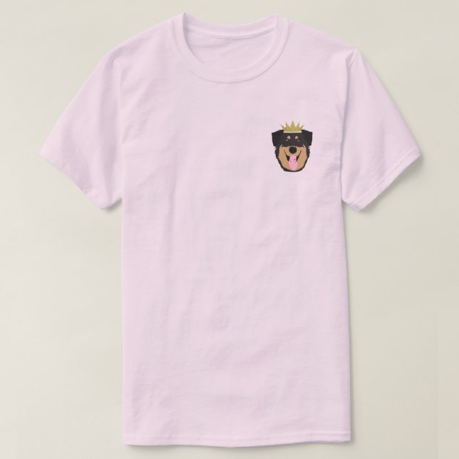 T-shirt Chien pourcentage Rottweiler (Design devant)