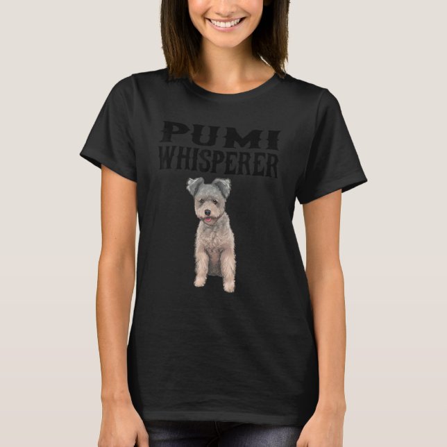 T-shirt Chien Pumi Wisperer (Devant)