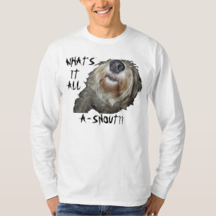 T-shirt Chien "QU'EST-CE QUE C'EST QUE DE LA NEIGE ? ?" Me