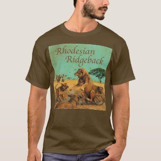 T-shirt Chien race Rhodesian Ridgeback