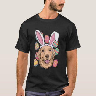 T-shirt Chien Retriever doré Lapin de Pâques