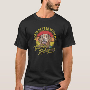 T-shirt Chien retriever doré magnifique