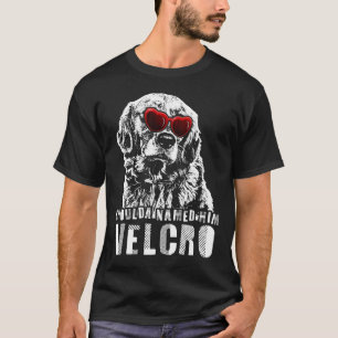 T-shirt Chien rétrificateur d'or Velcro