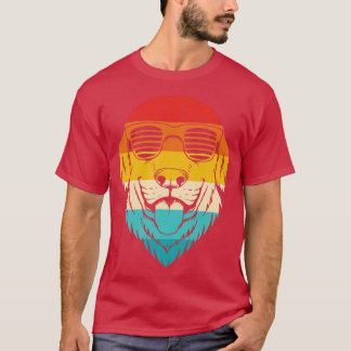 T-shirt Chien Retro Golden Retriever