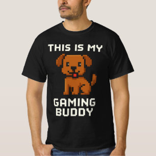 T-shirt Chien Rétro Pixel Art – “C'est mon compagnon de je