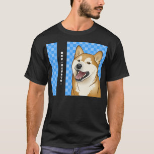 T-shirt Chien rouge heureux de Japonais de Shiba Inu