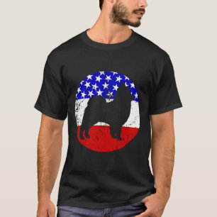 T-shirt Chien roumain drapeau américain
