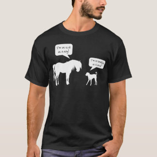 T-shirt Chien sain de cheval malade