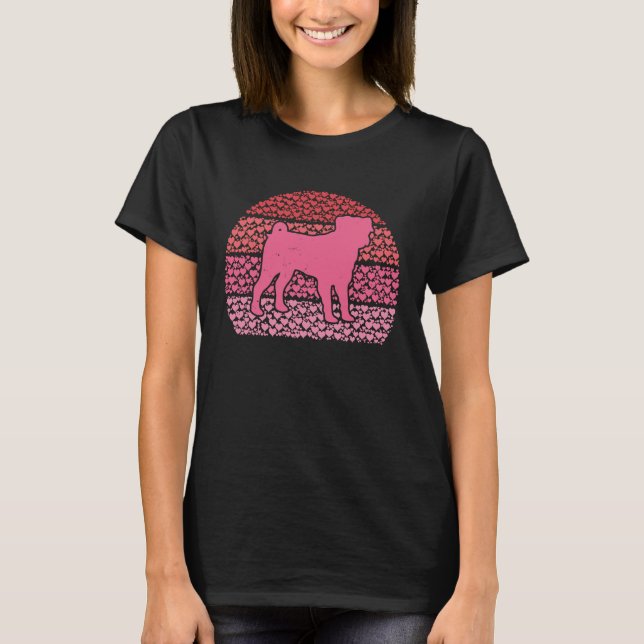 T-shirt Chien Saint Valentin Mon Chien Est Mon Coeur Saint (Devant)