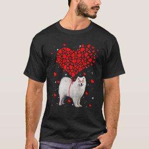 T-shirt Chien Samoyède Drôle Saint-Valentin Animal De Comp
