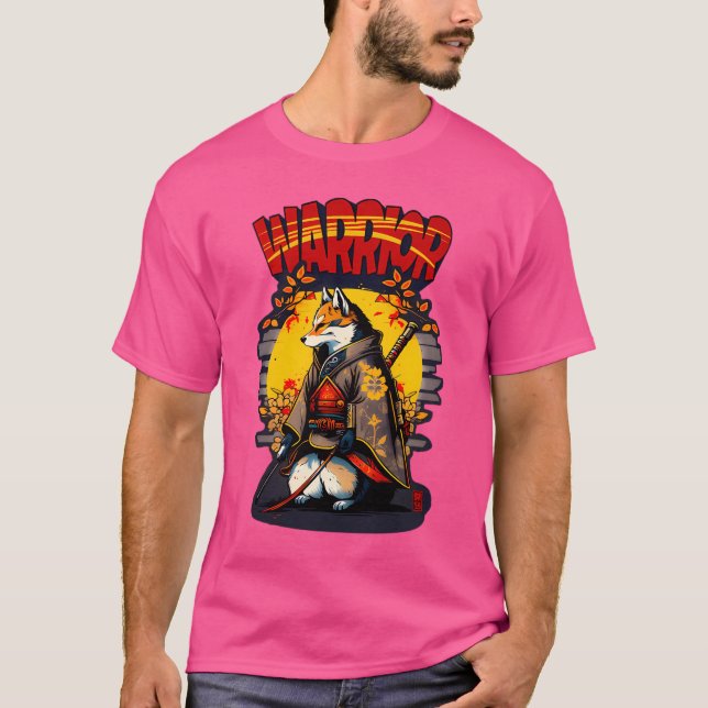 T-shirt Chien Samurai - Chiens guerriers (Devant)