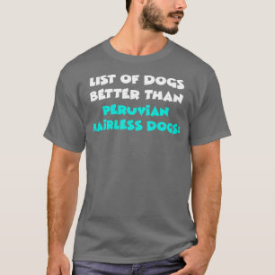 T-shirt Chien sans cheveux péruvien
